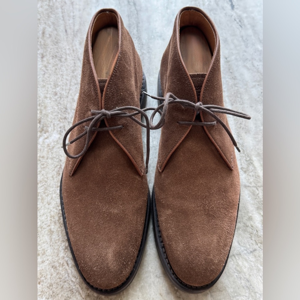 Heschung MURIER Chukka Desert Boots Brown Suede UK 7 / 8.5 US Lace Up Ankle